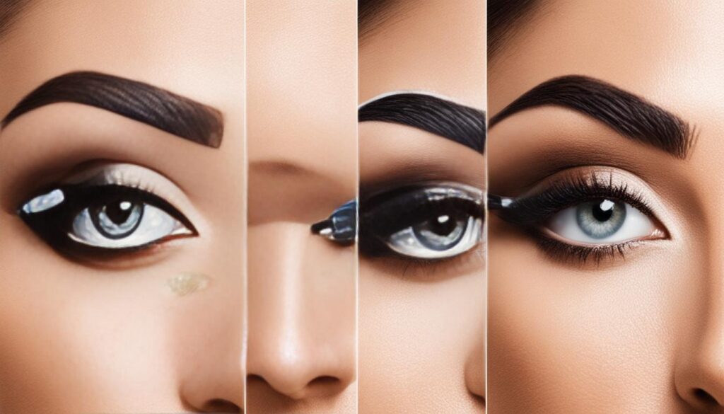 step-by-step brow tinting process