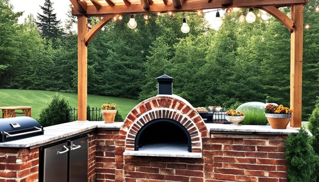 Pizza in a Pizza Oven