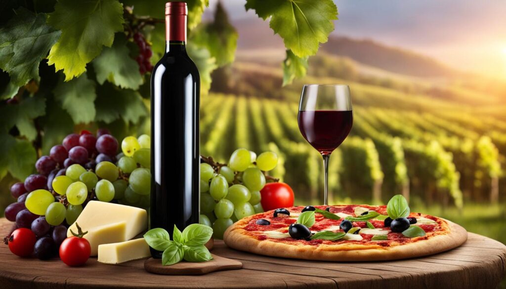 pairing Italian pizza with wine